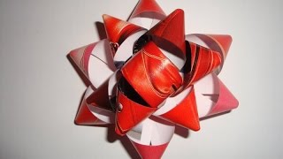 Tutorial Fiocco per pacco regalo Natale compleanno e per ogni occasione [upl. by Tatiania]