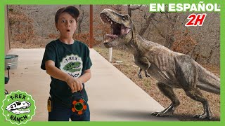 El TRex se escapa  Videos de dinosaurios y juguetes para niños [upl. by Hakim]