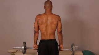 How to Do a Standing Barbell Shrug  Back Workout [upl. by Nolad361]