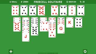 How to play Freecell Solitaire [upl. by Ocirederf]