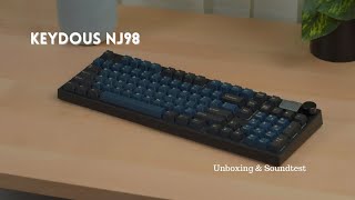 The Best Full size keyboard for 130Keydous NJ98  UnboxingampSoundtest  Nitinnnv [upl. by Okram]