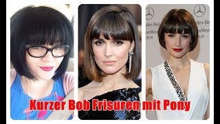 Kurzer Bob Frisuren mit Pony [upl. by Vel132]