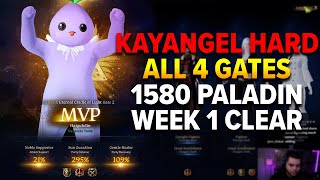 Lost Ark 1580 Paladin  Kayangel Hard All Gates Week 1 Clear [upl. by Amliw]