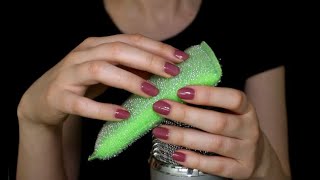 ASMR Mic Scratching with Sponges No Talking [upl. by Adnahsed574]