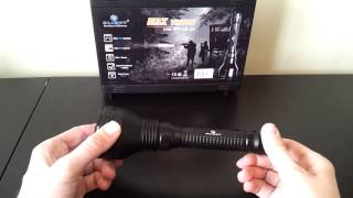 Olight M3X XML2 2x185003xCR123A 2x186504xCR123A flashlight review by selfbuilt [upl. by Airahs]