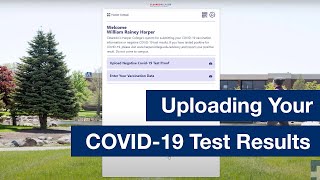 Uploading Your COVID19 Test Results [upl. by Aiclef]