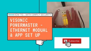 Visonic Powermaster ethernet modual and app setup [upl. by Romaine]