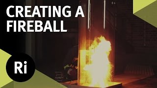 Creating a Fireball  Pouring Water on an Oil Fire [upl. by Acirea120]