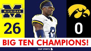 CHAMPIONS Michigan Football Wins 3rd Straight Big Ten Title  Will Be Ranked 1 In CFB Playoff [upl. by Antonia]