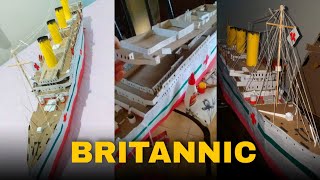 〽️MAKING THE SHIP HMHS BRITANNIC IN CARDBOARD [upl. by Aldon708]