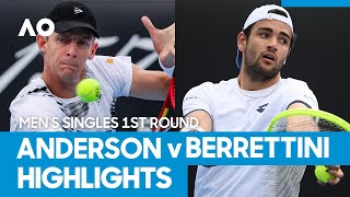 Kevin Anderson vs Matteo Berrettini Match Highlights 1R  Australian Open 2021 [upl. by O'Donovan]