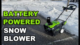 Greenworks Pro 80 volt 22 inch Cordless Snow Blower [upl. by Hanako31]