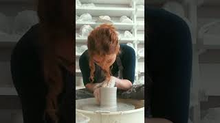 Fireclay Forge  Throwing Cups on the Wheel  pt 4 pottery ceramic relaxing wheelthrowing [upl. by Teodoro]