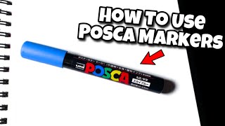 How To Draw amp Color Using Posca Markers shorts [upl. by Eyot]