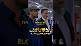 Elon Musk amp Leonardo DiCaprio at Gigafactory [upl. by Etiam657]