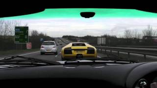 TVR Sagaris LS7 lamborghini murcielago on run [upl. by Mazlack]