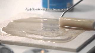 Tenax Travertine Filler and Clear Resin [upl. by Newmann]