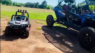 Huffy Torex 24v UTV  Offroad  2021 Rzr Turbo S  Jeep Wrangler  PowerWheels  Mudding [upl. by Yoccm]