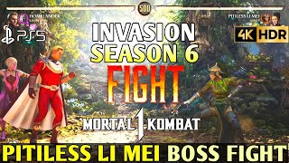 Homelander Vs Pitiless Li Mei MORTAL KOMBAT 1 Pitiless Li Mei Boss Fight MK1  MK1 Pitiless Li Mei [upl. by Mena]