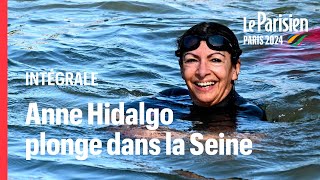 EN DIRECT  Suivez la baignade dAnne Hidalgo dans la Seine [upl. by Ennovehc]