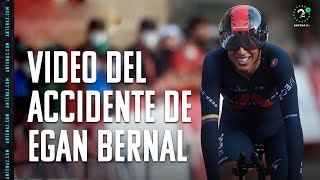 Video del momento exacto del accidente de Egan Bernal [upl. by Eiramaneet]