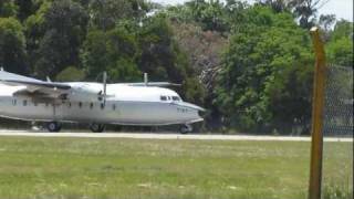 Fokker F27600 Startup amp Takeoff [upl. by Leirej]