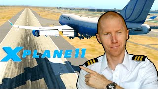 Real 747 Pilot Plays Xplane 11  Flight Simulator [upl. by Anilek]