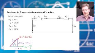 Übungsaufgabe  Transformator TErsatzschaltbild und Phasenverschiebung berechnen a828 [upl. by Olli182]