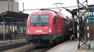 ÖBB 1216226 na čele EC 172 VINDOBONA  Brno hlavní nádraží [upl. by Afaw]