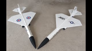 RC Bomarc Missile Rocket glider flights [upl. by Hobie177]