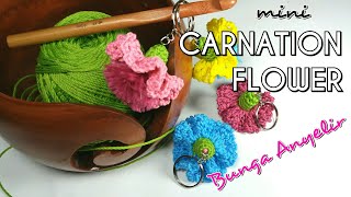 Tutorial MINI CARNATIONS FLOWER  How to crochet [upl. by Gustaf]