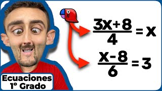 ✅👉 RESOLVERDESPEJAR ECUACIONES con FRACCIONES de PRIMER GRADO con una INCÓGNITA FÁCIL R1920 [upl. by Illak]