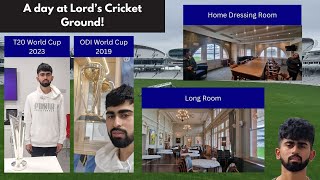 A meeting with ICC trophies  touring Lords Cricket Ground lordscricketground cricket [upl. by Annerahs]