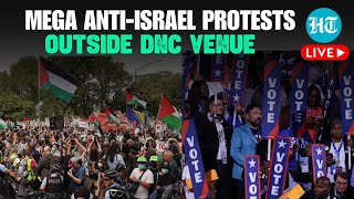 LIVE  Massive AntiIsrael Protests Erupt Outside Democratic National Convention in Chicago  Trump [upl. by Mirella]