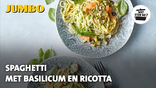 Wat eten we Pasta met basilicumsaus en zalm [upl. by Duong]