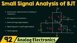 Small Signal Analysis of BJT [upl. by Warden299]