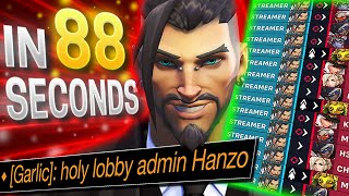 The most DISGUSTING Hanzo gameplay you have EVER seen Abusing streamer mode [upl. by Lambard584]