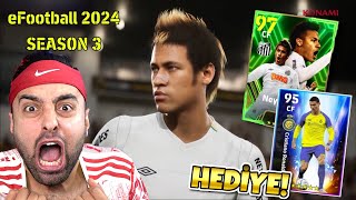 YENÄ° EFOOTBALL 2024 3SEZON Ã‡IKTI ðŸ˜± KONAMÄ° DEN HERKESE 100 SANTOS NEYMAR VE RONALDO HEDÄ°YE [upl. by Iggep]