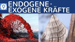 Endogene und exogene Kräfte  Prozesse  Unterschied amp Definition einfach erklärt  Geografie [upl. by Suzy]