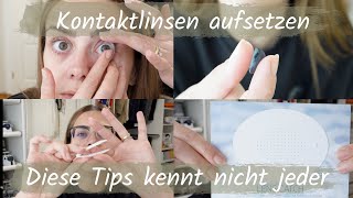 Kontaktlinsen aufsetzen  Tips und Tricks  DAS WEISS NICHT JEDER [upl. by Maisel]