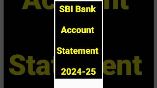 SBI Account Statement Download  YONO SBI Account Statement  बैंक स्टेटमेंट कैसे निकले shorts [upl. by Keryt]