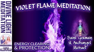 Meditation NEW Violet Flame Technique with Saint Germain [upl. by Riatsila]