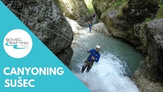 Canyoning Sušec Slovenia  Bovec Rafting Team [upl. by Ailahs]