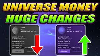 UNIVERSE MONEY HUGE APR CHANGES 127 UNIVMONEY UNIV GUIDE amp UPDATE [upl. by Lumbard]