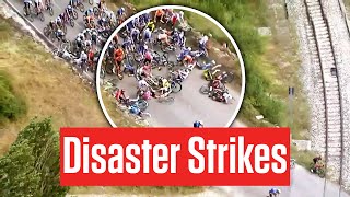 Major Crash Rocks Vuelta a Burgos 2024 Including Nairo Quintana [upl. by Olotrab]