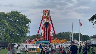 Downdraft Ride at 2024 Racine County Fair [upl. by Vonnie]