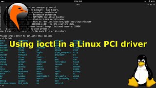 Using ioctl in a Linux PCI or PCI Express Driver [upl. by Aicatsanna]