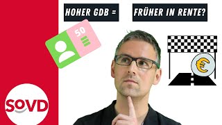 Hoher Grad der Behinderung  Noch früher in Rente als mit GdB 50 [upl. by Reerg]