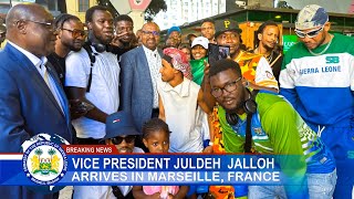 BREAKING NEWS VICE PRESIDENT JULDEH JALLOH ARRIVES IN MARSEILLE FRANCE [upl. by Gromme]