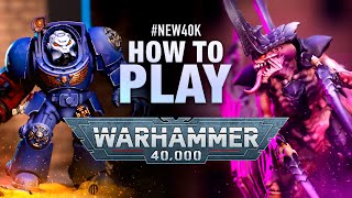 How to Play Warhammer 40k Space Marines vs Tyranids Demo Game [upl. by Lletnahs]